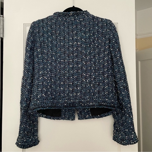 Tory Burch Blue Tweed Jacket size S - Picture 3 of 7